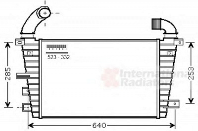VAN WEZEL 37004585 -  Интеркулер